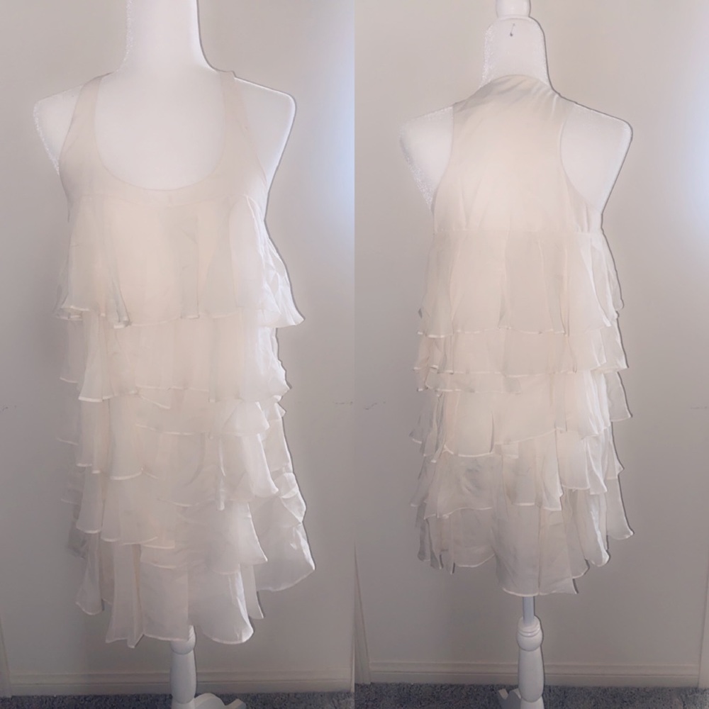 Cream layered dress
